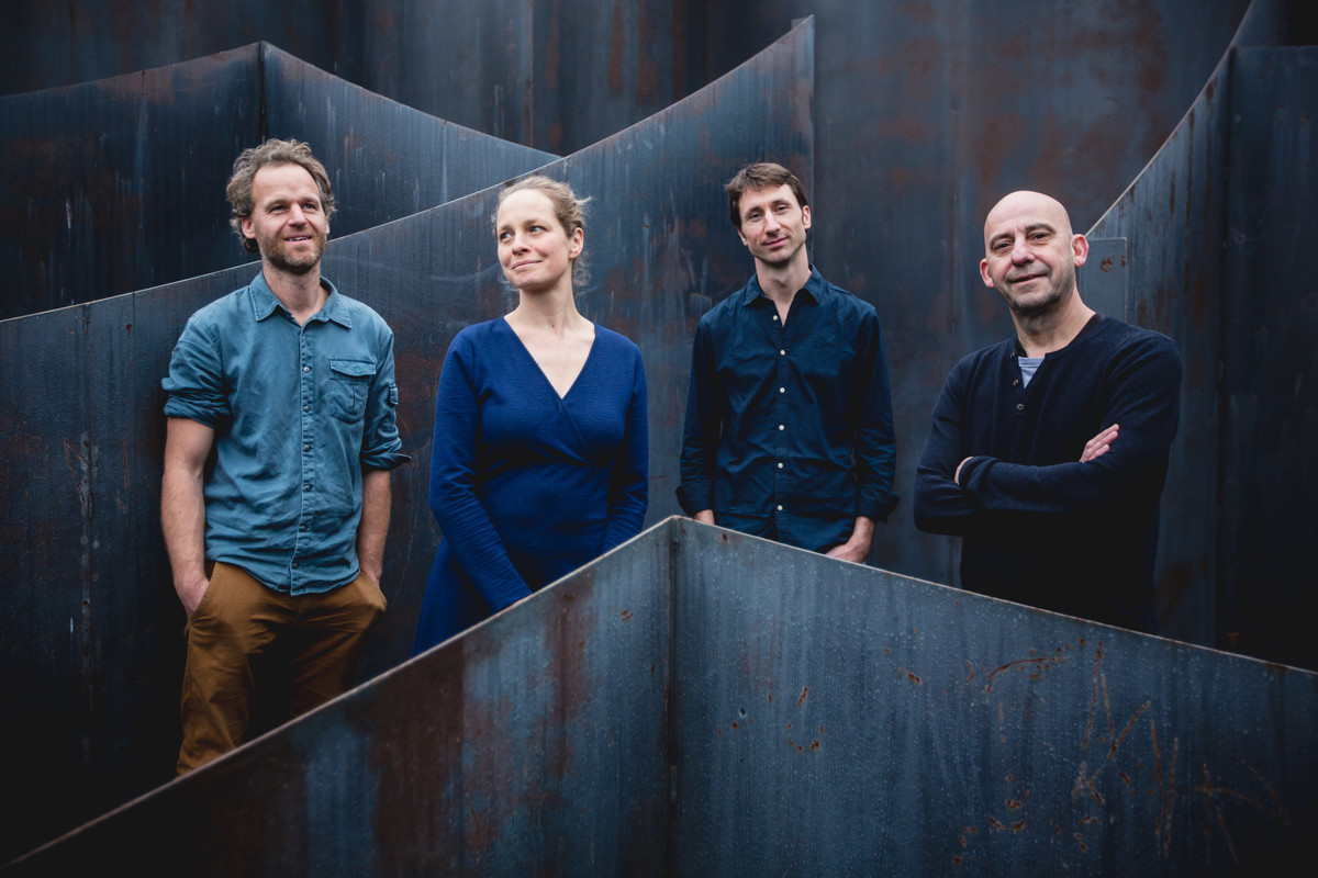 Naragonia Quartet met rechts: Luc Pilartz